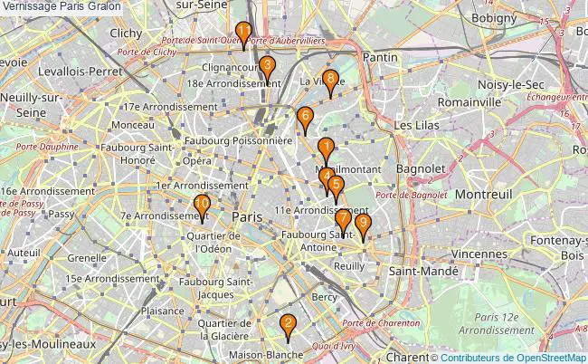 plan Vernissage Paris Associations Vernissage Paris : 17 associations