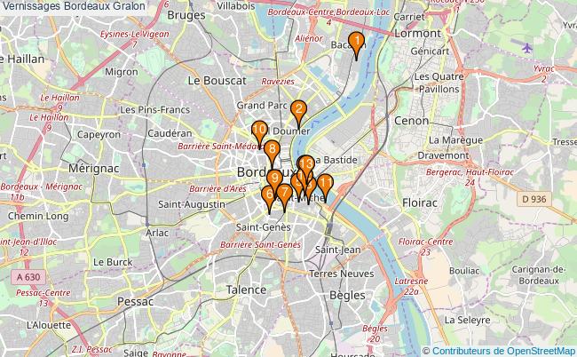plan Vernissages Bordeaux Associations vernissages Bordeaux : 13 associations