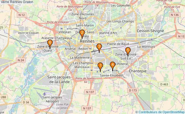 plan Verre Rennes Associations verre Rennes : 6 associations