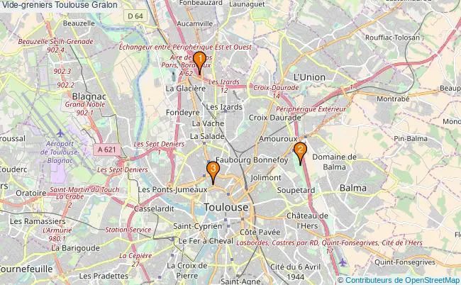 plan Vide-greniers Toulouse Associations vide-greniers Toulouse : 3 associations