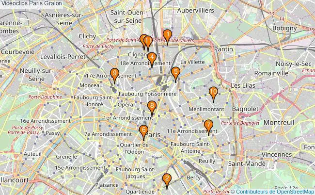 plan Vidéoclips Paris Associations vidéoclips Paris : 12 associations