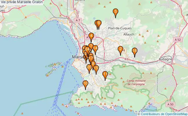 plan Vie privée Marseille Associations vie privée Marseille : 23 associations