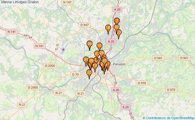 plan Vienne Limoges Associations vienne Limoges : 50 associations