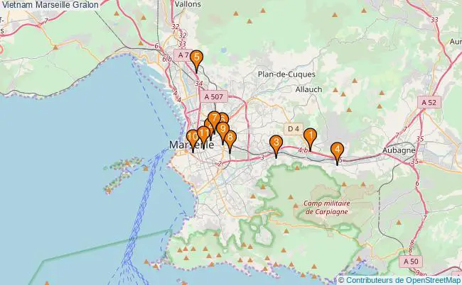 plan Vietnam Marseille Associations Vietnam Marseille : 14 associations