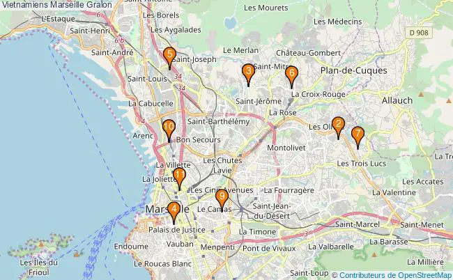 plan Vietnamiens Marseille Associations vietnamiens Marseille : 11 associations