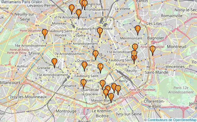 plan Vietnamiens Paris Associations vietnamiens Paris : 27 associations