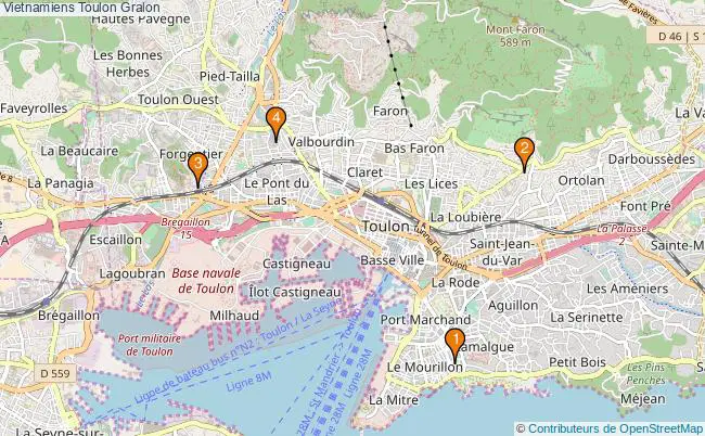 plan Vietnamiens Toulon Associations vietnamiens Toulon : 4 associations