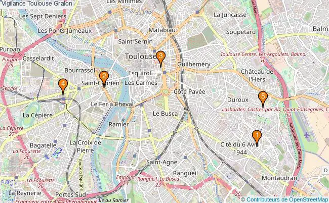 plan Vigilance Toulouse Associations Vigilance Toulouse : 7 associations
