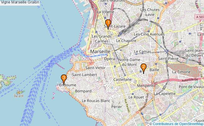 plan Vigne Marseille Associations Vigne Marseille : 5 associations