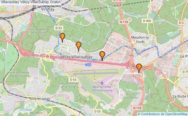 plan Villacoublay Vélizy-Villacoublay Associations Villacoublay Vélizy-Villacoublay : 5 associations