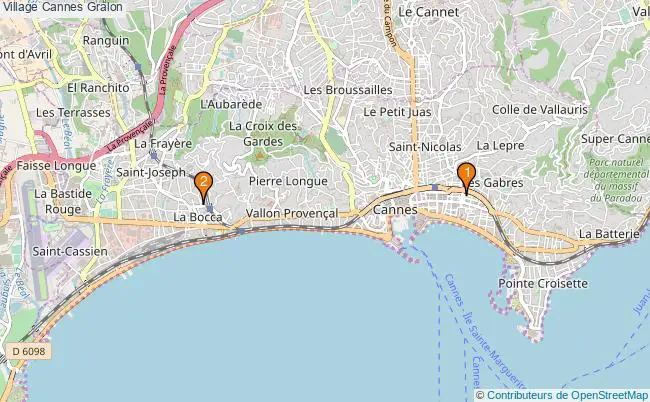 plan Village Cannes Associations village Cannes : 4 associations