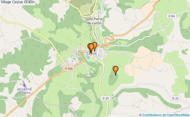 plan Village Caylus Associations village Caylus : 5 associations