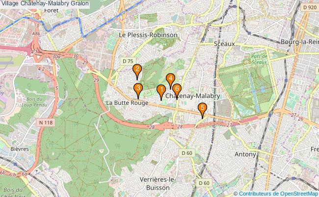 plan Village Châtenay-Malabry Associations village Châtenay-Malabry : 7 associations