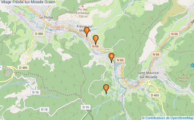 plan Village Fresse-sur-Moselle Associations village Fresse-sur-Moselle : 6 associations