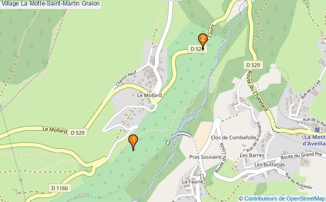 plan Village La Motte-Saint-Martin Associations village La Motte-Saint-Martin : 2 associations