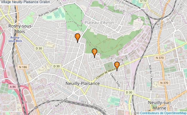 plan Village Neuilly-Plaisance Associations village Neuilly-Plaisance : 3 associations