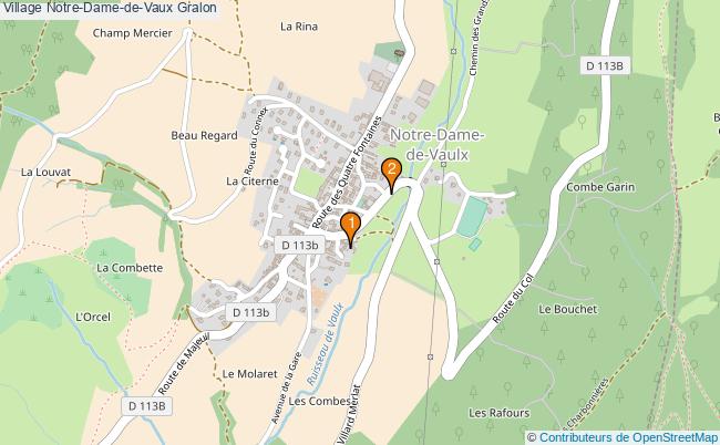 plan Village Notre-Dame-de-Vaux Associations village Notre-Dame-de-Vaux : 2 associations