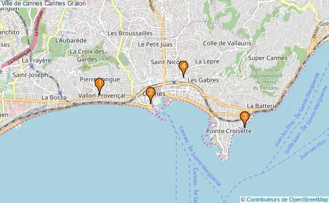 plan Ville de cannes Cannes Associations ville de cannes Cannes : 5 associations