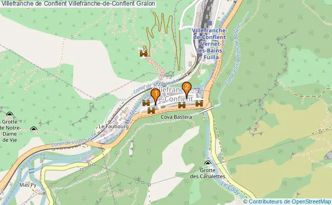 plan Villefranche de Conflent Villefranche-de-Conflent Associations Villefranche de Conflent Villefranche-de-Conflent : 2 associations