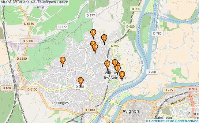 plan Villeneuve Villeneuve-lès-Avignon Associations Villeneuve Villeneuve-lès-Avignon : 15 associations
