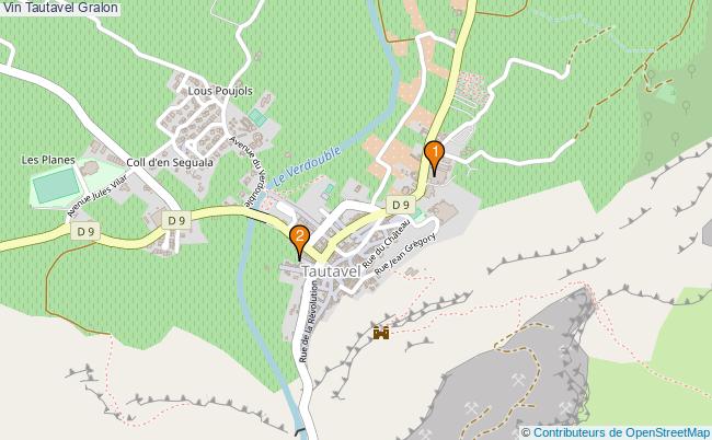 plan Vin Tautavel Associations Vin Tautavel : 3 associations