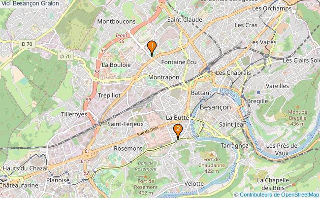 plan Viol Besançon Associations viol Besançon : 2 associations