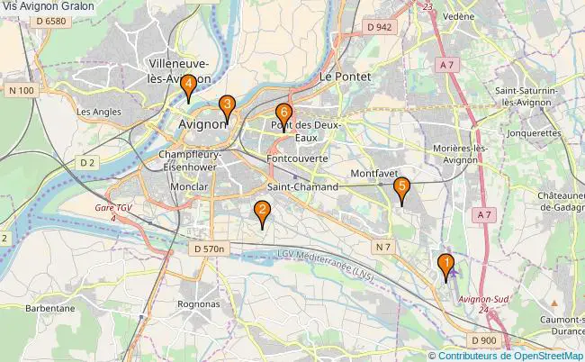 plan Vis Avignon Associations Vis Avignon : 4 associations