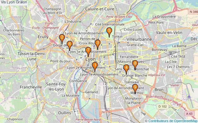 plan Vis Lyon Associations Vis Lyon : 12 associations