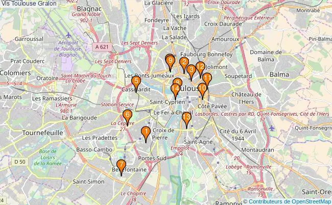 plan Vis Toulouse Associations Vis Toulouse : 14 associations