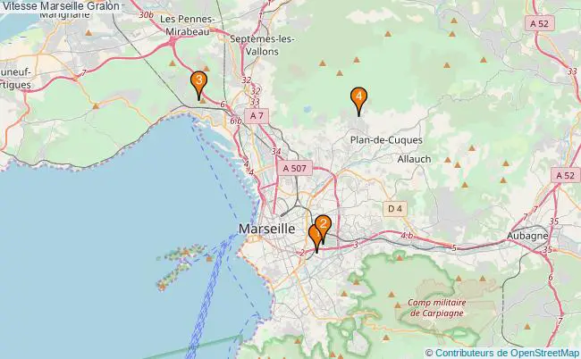 plan Vitesse Marseille Associations vitesse Marseille : 5 associations