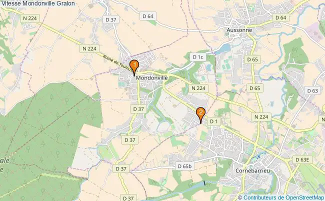plan Vitesse Mondonville Associations vitesse Mondonville : 2 associations