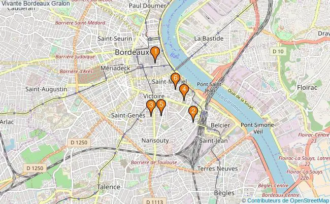 plan Vivante Bordeaux Associations Vivante Bordeaux : 6 associations