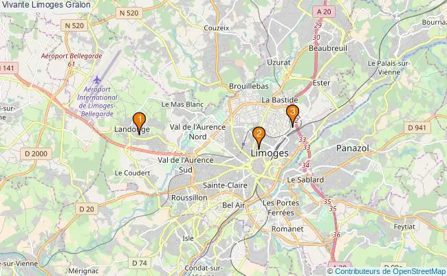 plan Vivante Limoges Associations Vivante Limoges : 3 associations