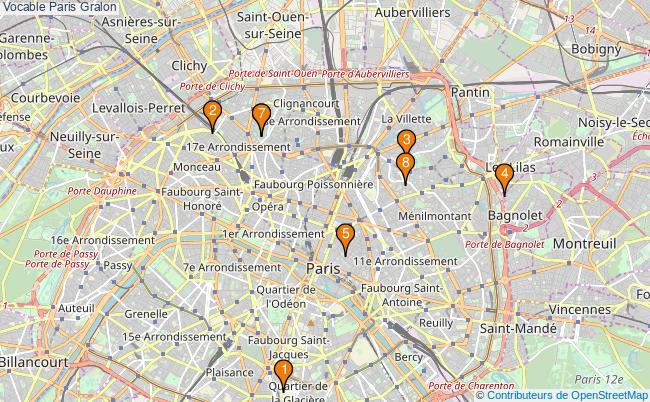 plan Vocable Paris Associations Vocable Paris : 7 associations
