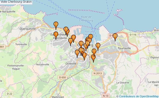 plan Voile Cherbourg Associations voile Cherbourg : 31 associations
