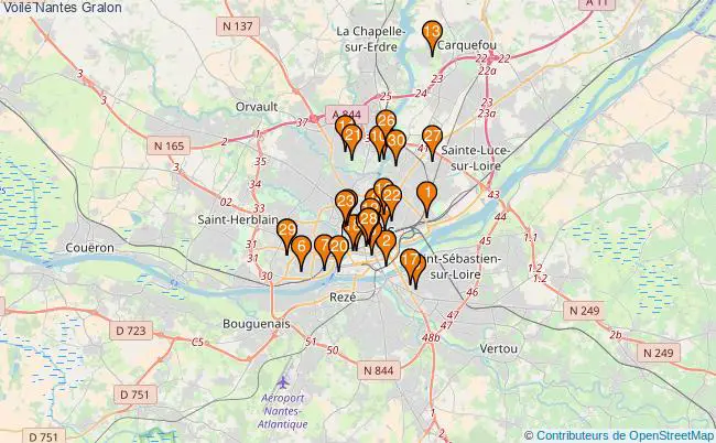 plan Voile Nantes Associations voile Nantes : 49 associations