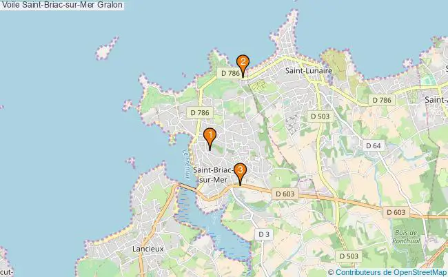 plan Voile Saint-Briac-sur-Mer Associations voile Saint-Briac-sur-Mer : 3 associations