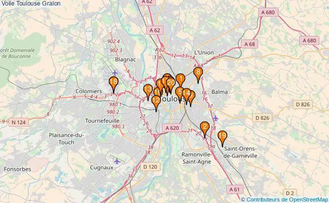 plan Voile Toulouse Associations voile Toulouse : 21 associations