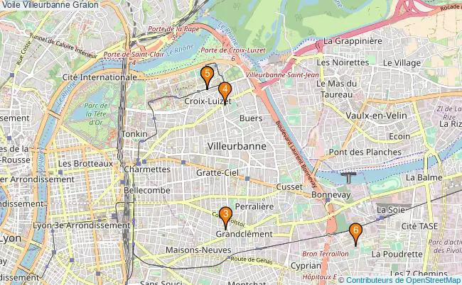 plan Voile Villeurbanne Associations voile Villeurbanne : 4 associations