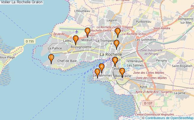 plan Voilier La Rochelle Associations voilier La Rochelle : 11 associations
