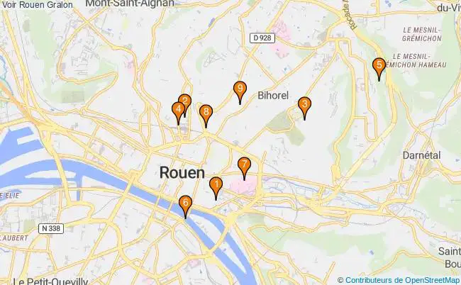 plan Voir Rouen Associations Voir Rouen : 9 associations
