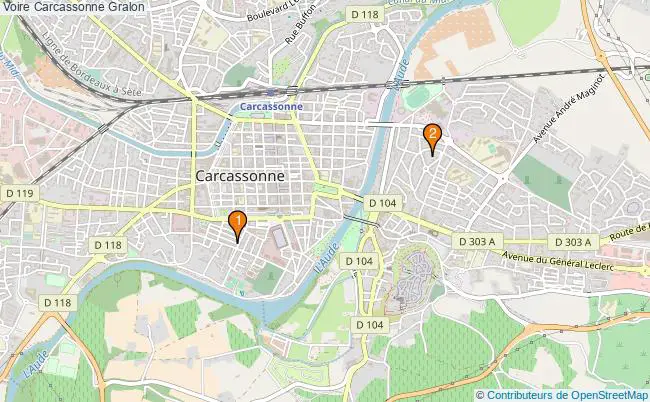 plan Voire Carcassonne Associations Voire Carcassonne : 3 associations