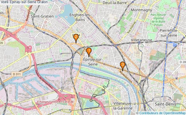 plan Voire Epinay-sur-Seine Associations Voire Epinay-sur-Seine : 4 associations