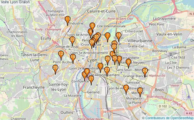 plan Voire Lyon Associations Voire Lyon : 48 associations