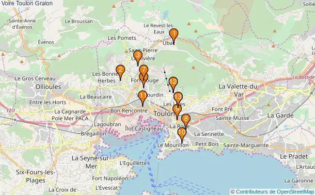 plan Voire Toulon Associations Voire Toulon : 15 associations