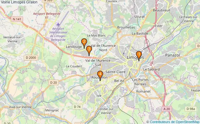 plan Voirie Limoges Associations voirie Limoges : 4 associations