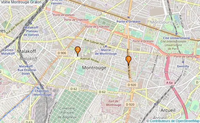 plan Voirie Montrouge Associations voirie Montrouge : 1 associations