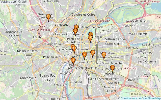 plan Voisins Lyon Associations Voisins Lyon : 10 associations