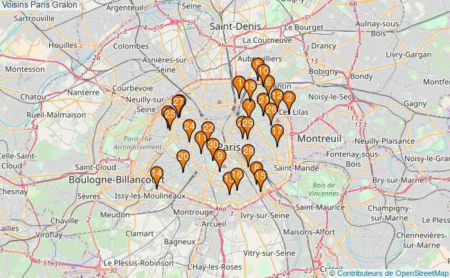 plan Voisins Paris Associations Voisins Paris : 106 associations