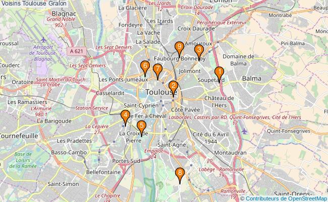 plan Voisins Toulouse Associations Voisins Toulouse : 12 associations